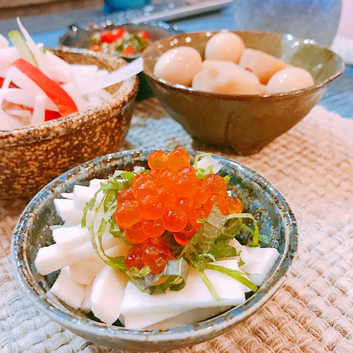 長芋とイクラの和え物♡